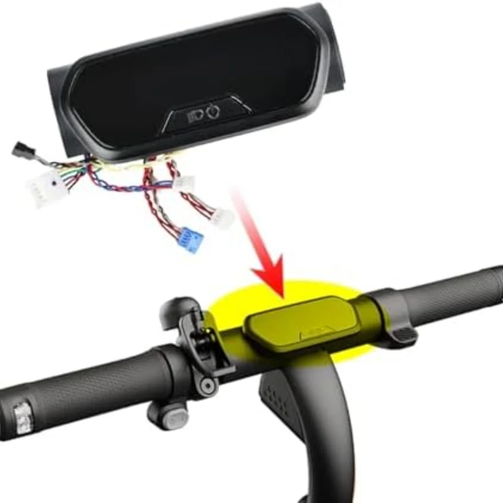 

Dashboard LED Display Switch Assembly for Ninebot E2 Pro Electric Scooter with Fault Code Display and Real-Time Speed Monitoring