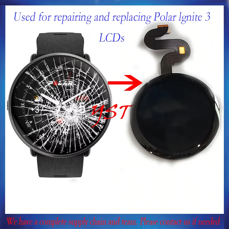 amoled-lcd-screen-for-polar-ignite-3-watch-lcd-display-touch-screen-digitizer-repair-replacement-spare-part