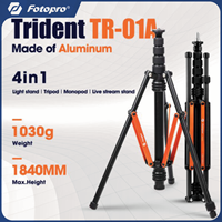 Fotopro TR-01A Light Stand 1.84m Adjustable Aluminum Tripod for Speedlight Reflector Softbox Ring Light