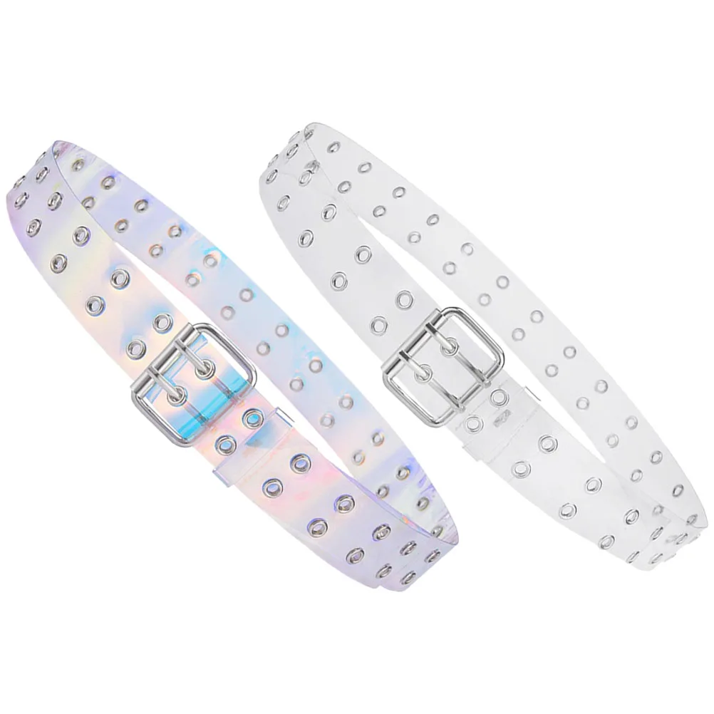 

2Pcs Trendy PU Waist Belts Unique Color Design Adjustable for Dresses Jeans Pants Casual Formal Wear Chic Womens Waist