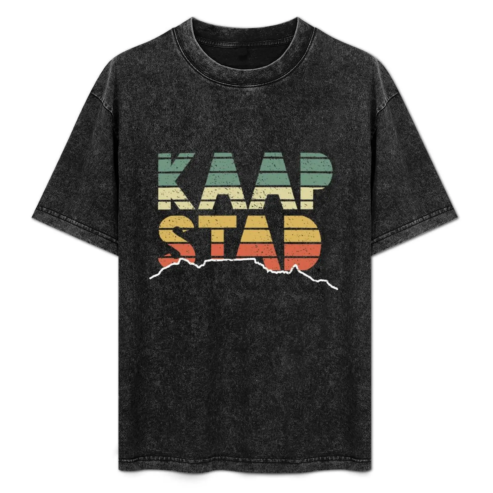 

Kaapstad Table Mountain South Africa Vintage T-Shirt Plus Size Simple Casual Top
