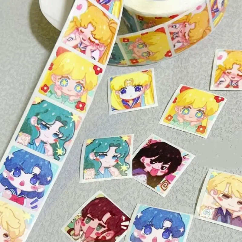 Tsukino Usagi Pretty Guardian Sailor Moon Kawaii Sealing Sticker Water Cup Sticker Luggage Compartment Hand Account Decoration