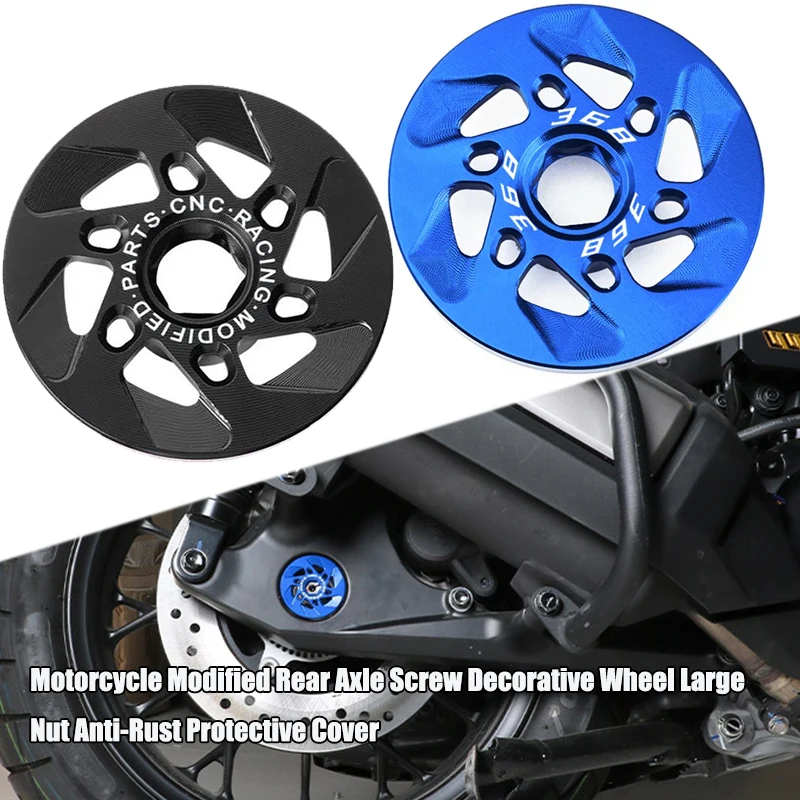 For Zontes 368G 368D 368K 368E 368M Motorcycle Modified Rear Axle Screw Decorative Wheel Large Nut Anti-Rust Protective Cover