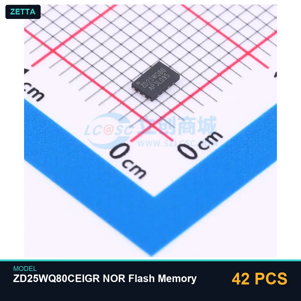 42 PCS Zetta ZD25WQ80CEIGR NOR Flash Memory