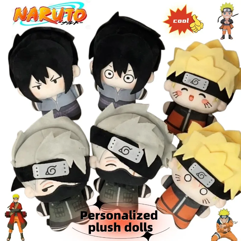 Naruto Kakashi Plush Doll Cute Fashionable Personalized Creative Cartoon Kawaii Doll Keychain Gift for Friend's Birthday