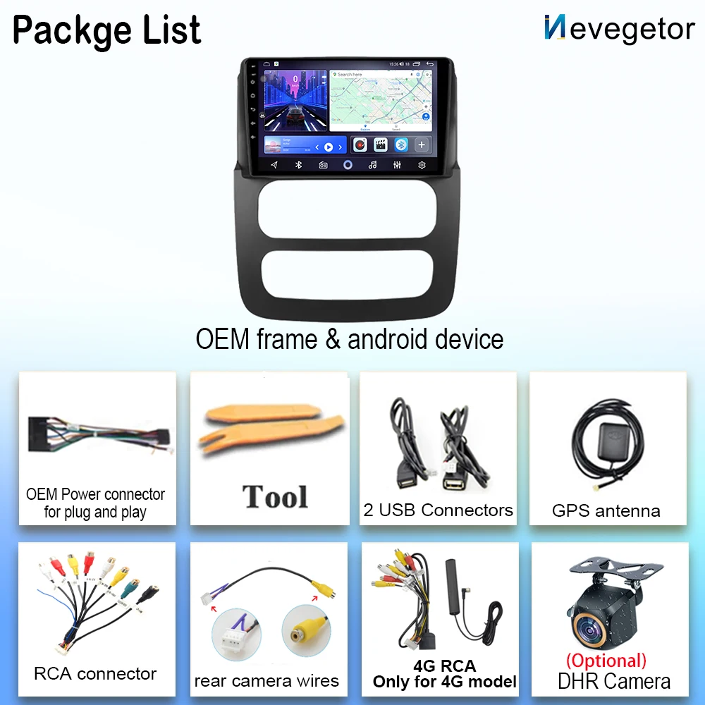 Carplay لدودج رام 3 DR DH 2001 - 2006 شاشة داش كام HDR الملاحة No 2din DVD أندرويد مشغل أسطوانات للسيارة وحدة رأس ستيريو راديو تلقائي #6