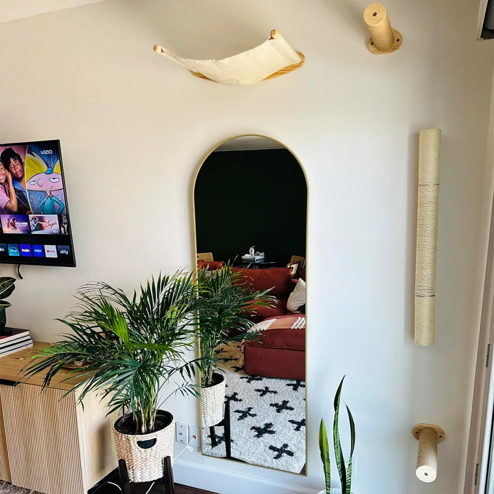 

Настенная когтеточка для кошек, сизалевая веревка премиум-класса, игрушка для лазания для кошек, простая в установке, прочная защита для мебели для домашних котят