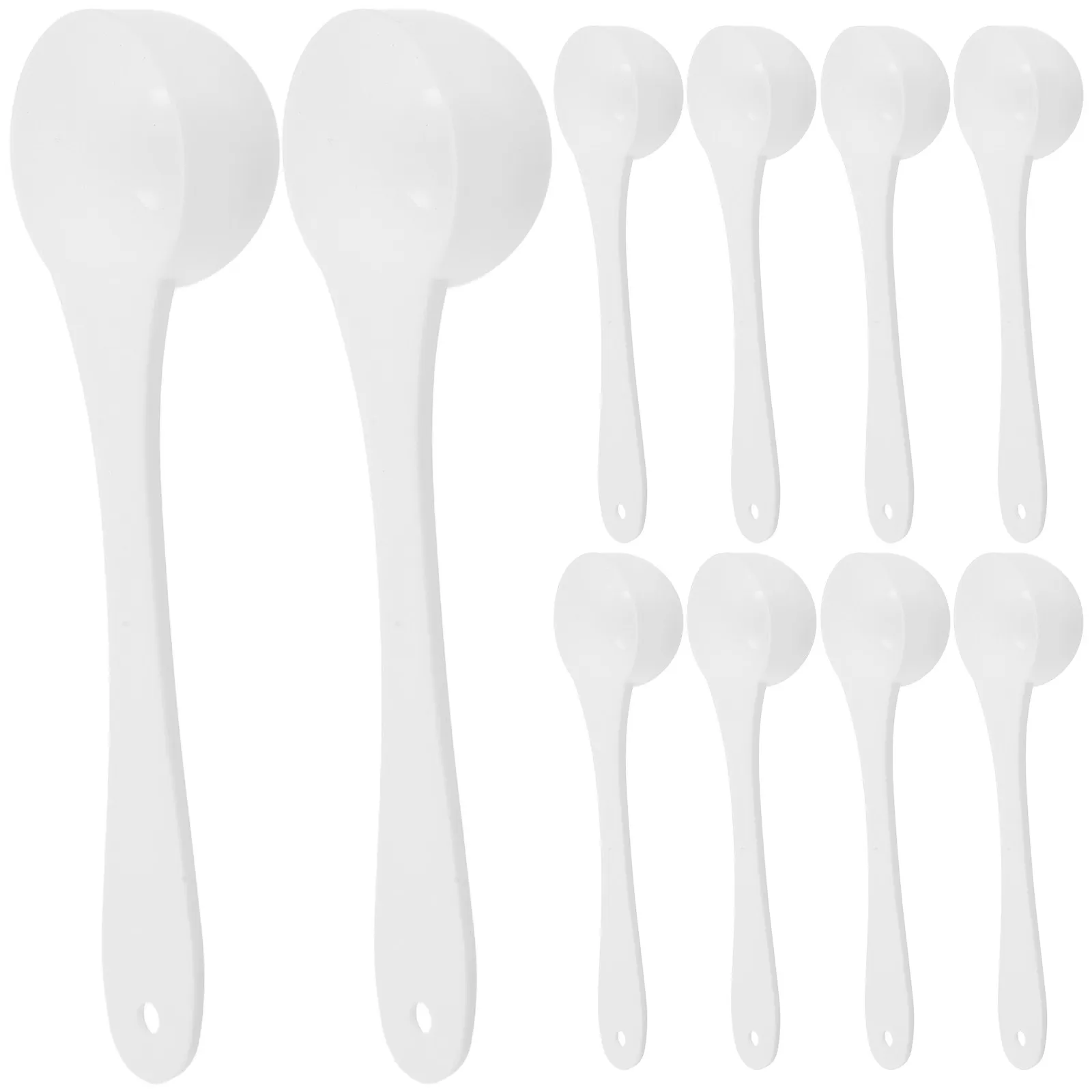20Pcs Mini Measuring Spoons Plastic for Spice Powder Glitter Scoops Small Portable Accurate Applicators