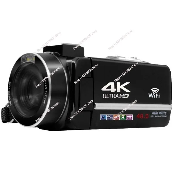 4K Video Camera Live StreamProfessional YouTube Vlog Camcorder 18X Optical Zoom with LED Light