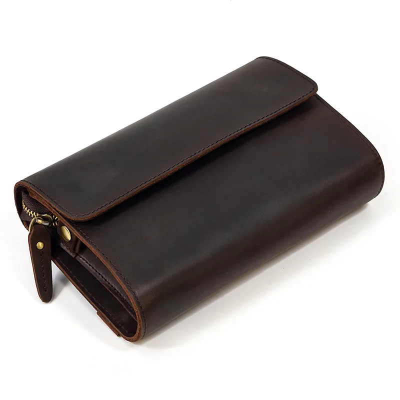 ธุรกิจกระเป๋าสตางค์ยาวผู้ถือบัตรย้อนยุคแฟชั่นกระเป๋าสตางค์ผู้ถือบัตรกระเป๋าหนัง Сумочк MHQB