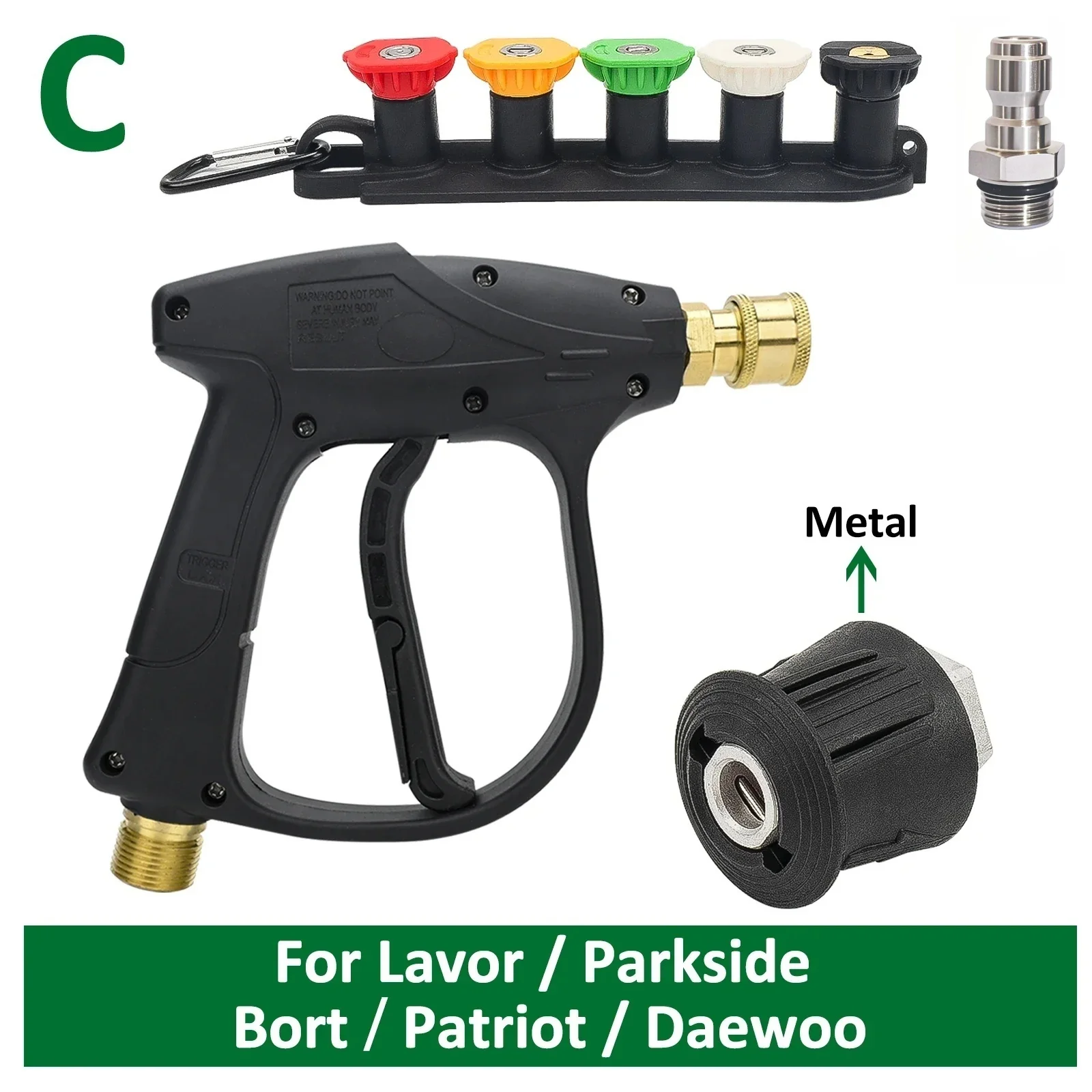 Hogedrukreiniger voor Car Cleaning Water Karcher Gun Quick Connector Slang Auto Nilfisk Parkside Bocsh Koolzuurhoudende Nozzles Reel Otto - afbeelding 1