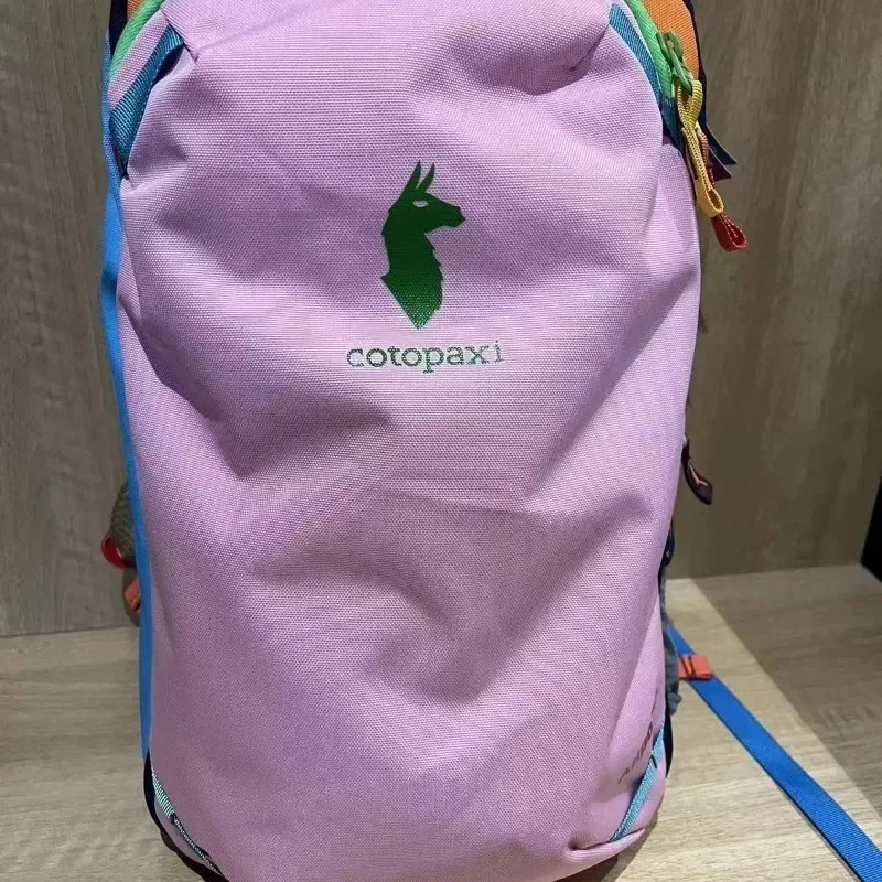 Outdoor 20L travel mountaineering contrasting backpack lightweight hiking large capacity men's and women's dopamine bag