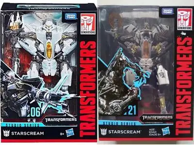 W magazynie zabawki transformacyjne SS Series SS12 hałaśliwe SS06 Starscream SS21 figurki kolekcja zabawek prezenty