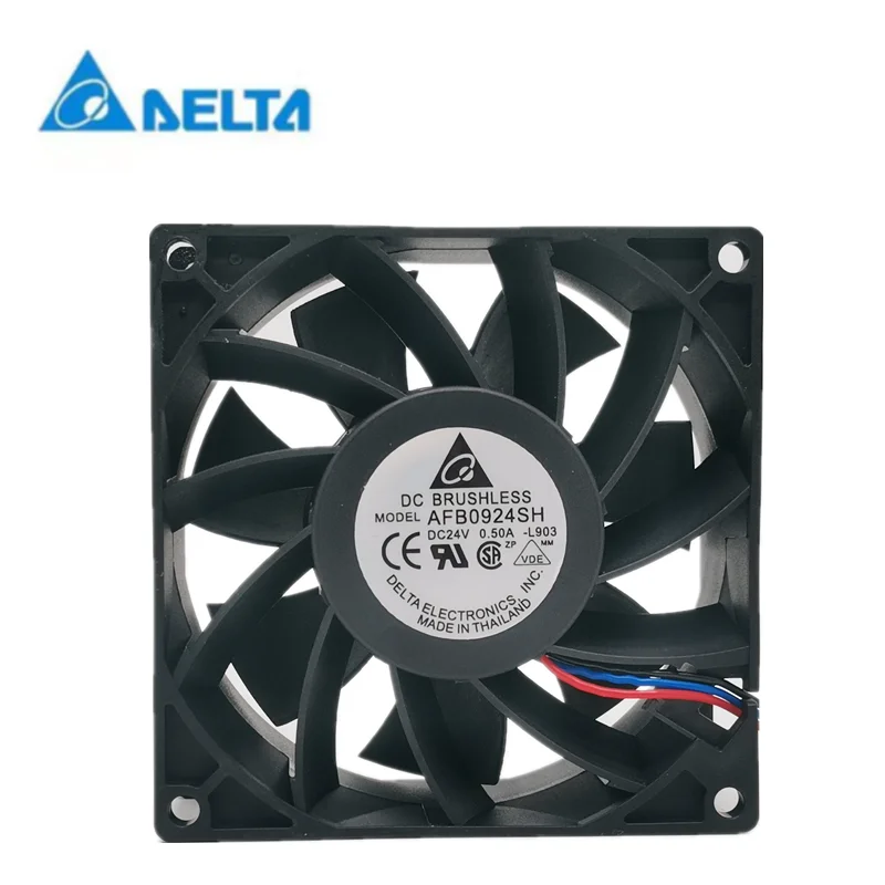 Новый delta AFB0924SH-L903 AFB0924SH 9025 DC 24V 0.50a delta Вентилятор преобразователь частоты 9 см охлаждающий вентилятор