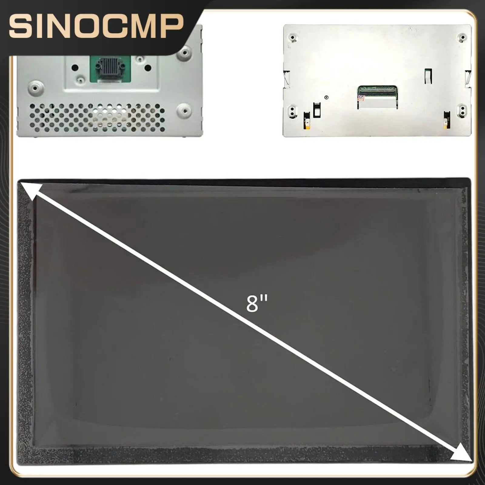 

8" LCD Monitor Display Replacement LQ080Y5DZ30A for 2011-2016 Ford Explorer SYNC 2 Car Radio Interior Parts Gauges Brand New