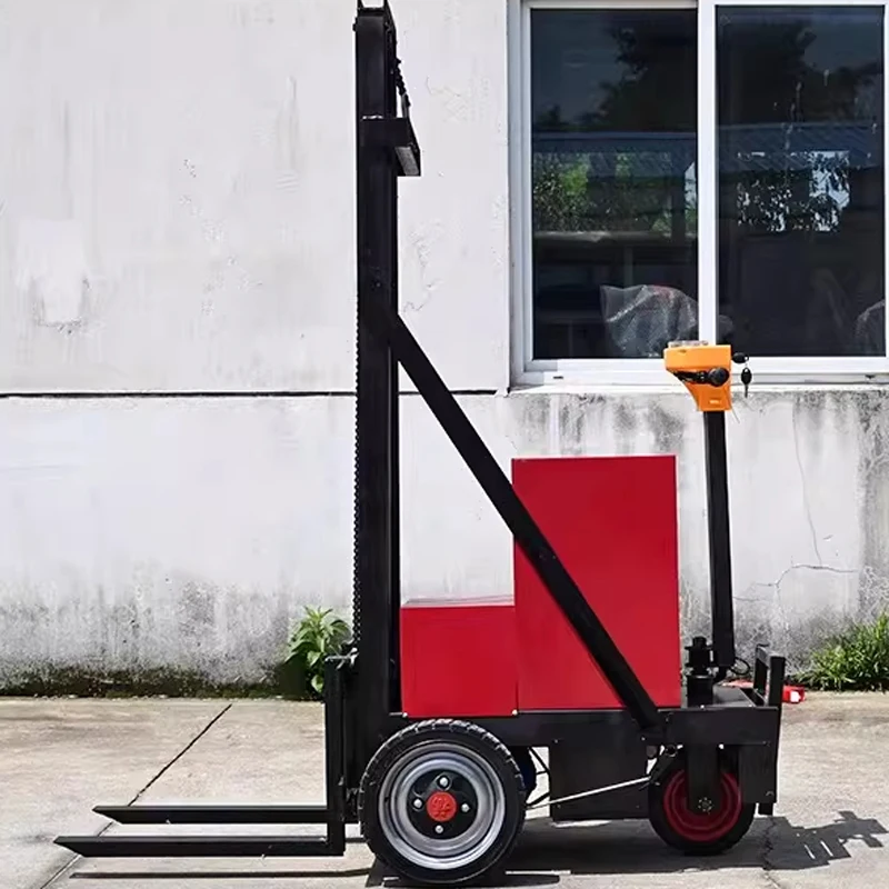 Upright Electric Forklift, Small and Simple Stacker Crane, Hydraulic Lift, Suitable for Garage and Room Handling and(Customized)