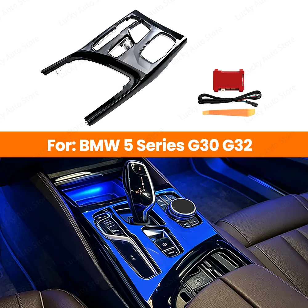 11 Color Ambient Light For BMW New 5 series 6GT G30 G32 M5 Car LED Central Control Crystal Saddle Light Ambient Light