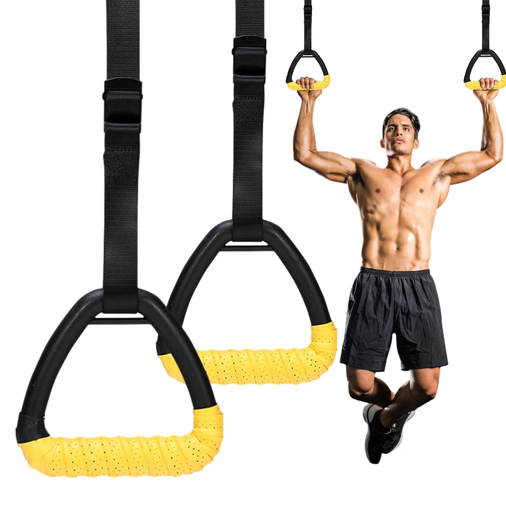 

Гимнастические кольца с регулируемыми ремнями, нескользящие, для домашних тренировок детей и взрослых, для силовых упражнений