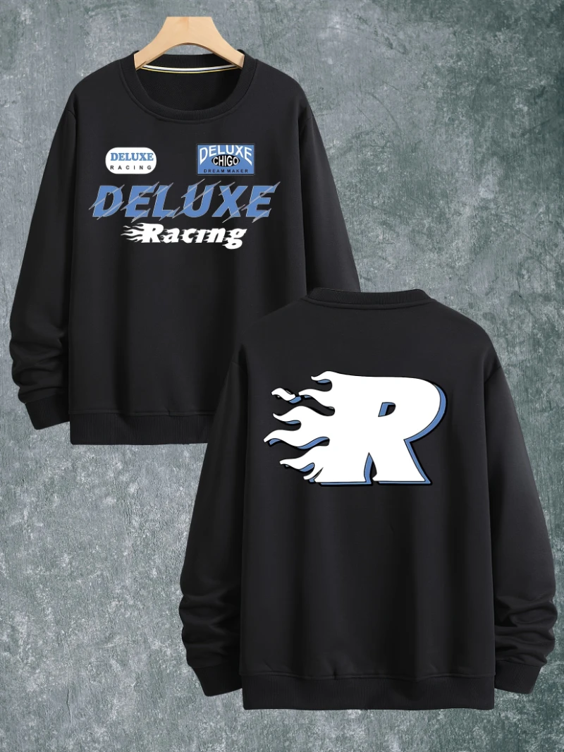 

Deluxe Racing Полиэфирное волокно Полиэстер Модная мужская толстовка с круглым вырезом 2025 осень и зима для мужчин и женщин Топ