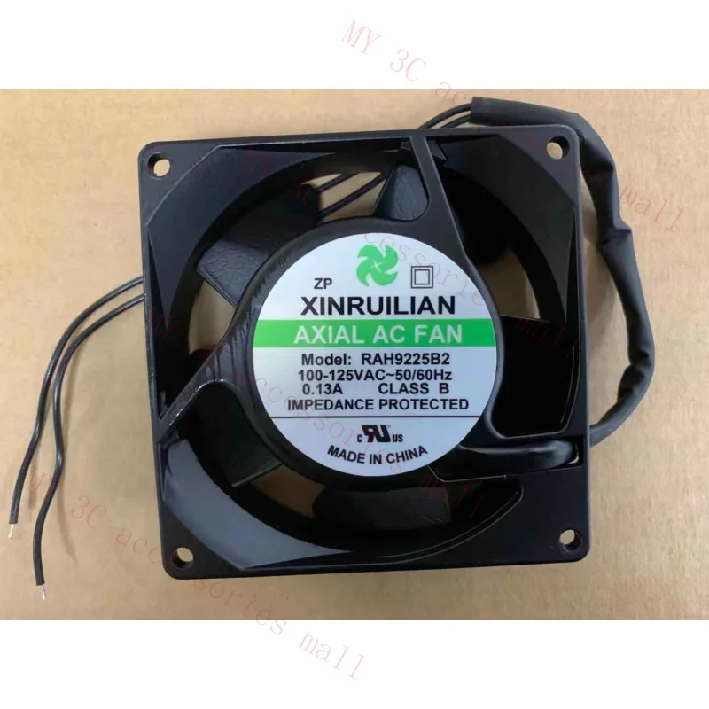 Original FOR XINRUILIAN RAH9225B2 0.13A 100V~125VAC 92mm*92mm*25mm 9225 Axial fan