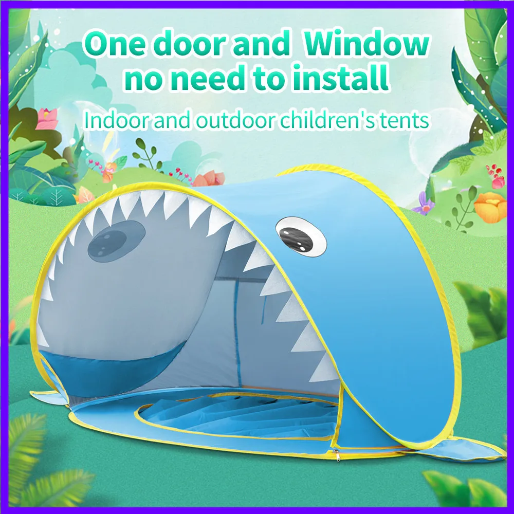 Tenda da spiaggia per bambini Pop Up Riparo solare portatile con paralume di protezione UV per neonati Bambini Piscina all'aperto Spiaggia Giochi estivi