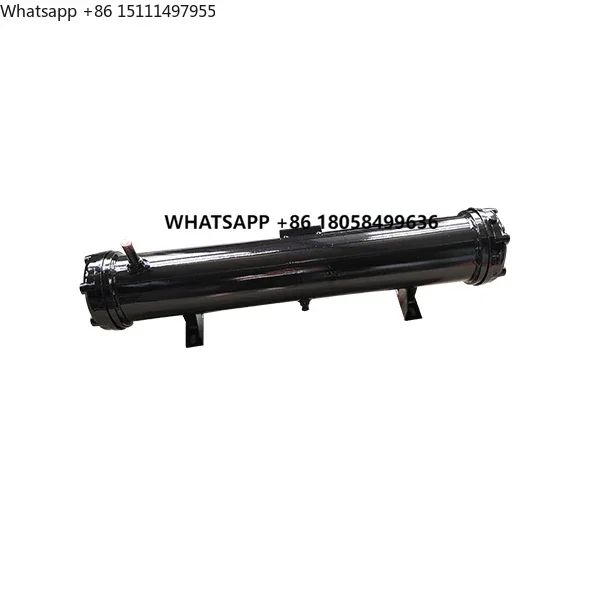 CE standard R22/R404a shell and tube heat exchanger marine heat exchanger titanium condenser unit for chiller