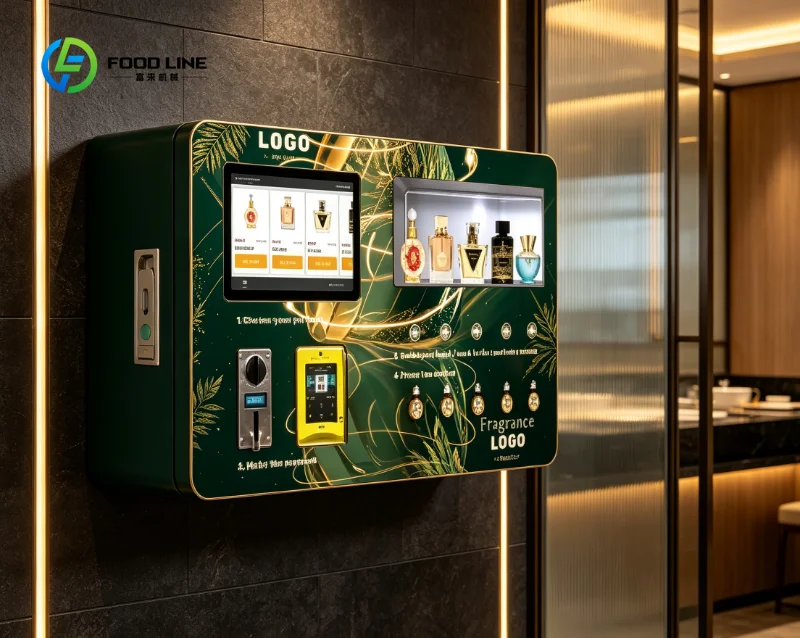Shopping Mall Smart Perfume Vending Machine Custom SDK System Touch Screen Steel Structure Multi-Payment Self Service Dispenser