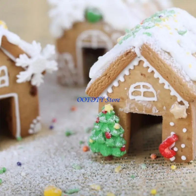 367A Christmas Gingerbread House Mold 3Pcs  Kitchen Bakery Mould Supplies