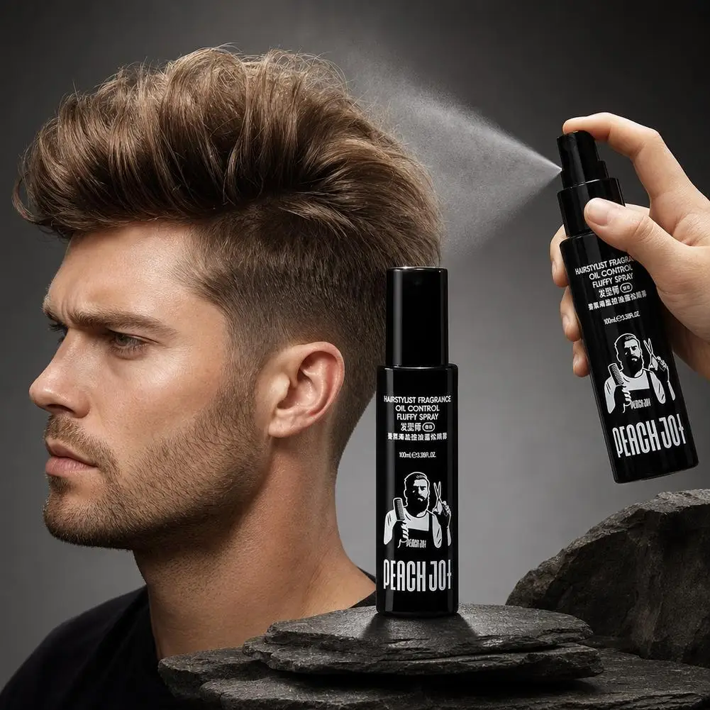 Hair Volumizing Spray Men Matte Hair Spray Long Lasting Hold Oil Control Fresh Styling Spray Strong Hold Fragrance Hair Care