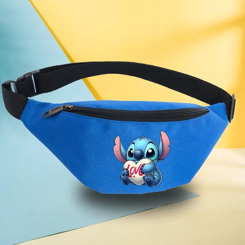 Stitch Waist Bag Anime Merch Women Man Chest Pack Outdoor Running Sports Hip Bum Pouch Casual Crossbody Bags Birthday Gifts