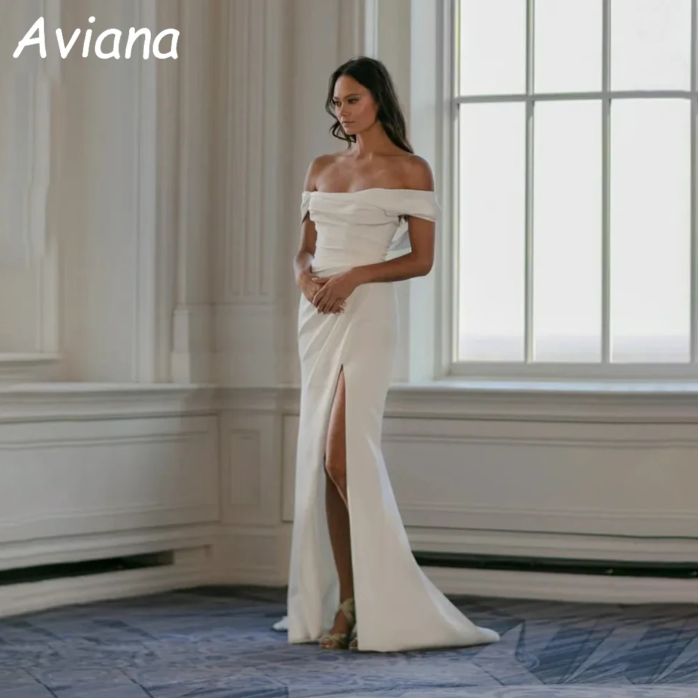 Personalizado elegante longo sereia vestidos de casamento sem costas até o chão sereia noivas vestido feminino novias 2025