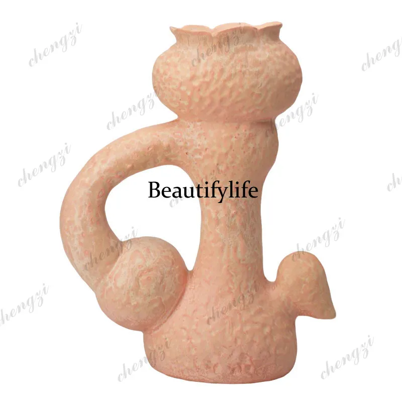 A95 irregular ceramic vase art modeling home living room TV cabinet decoration flower ware