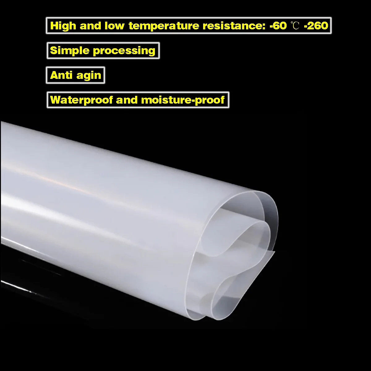 

Thickness=0.5/1/2/3/4/5mm Translucent Silicone Rubber Sheet Top Quality Silicone Film Width=50/100/150/200/250/300/400/500mm