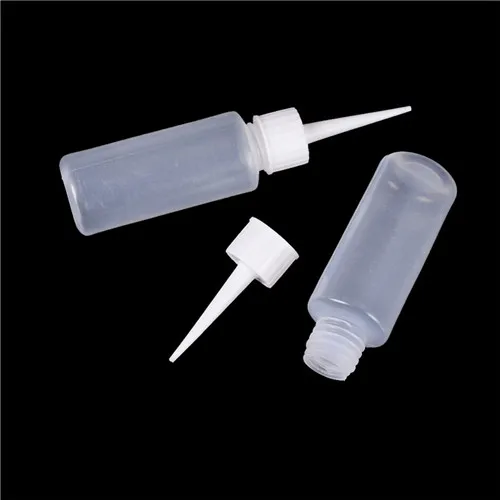 2pcs 50ml Empty Dropper Squeezable Liquid Bottle Plastic Drop Bottles Needle
