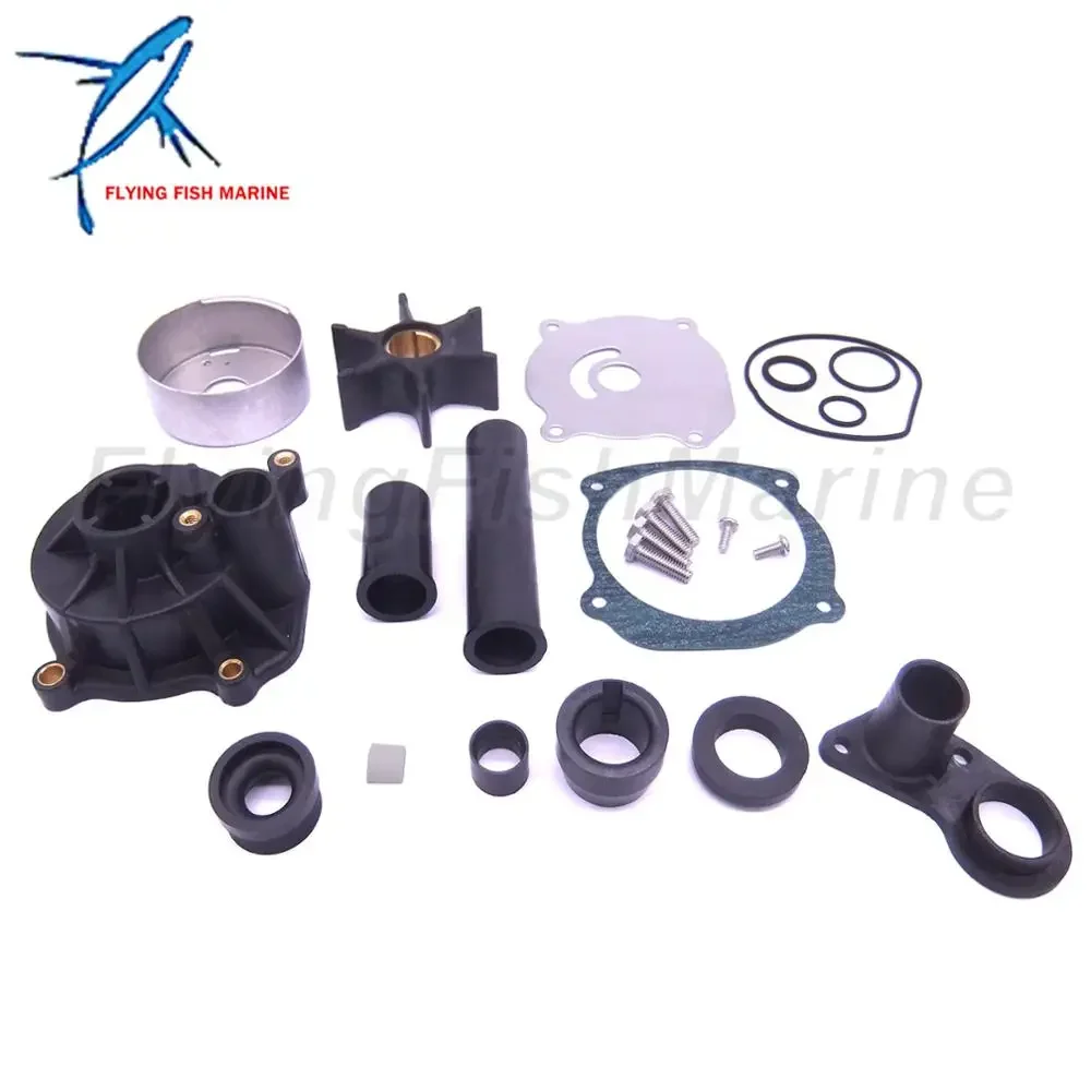 Outboard Engine 435929 5001595 Water Pump Repair Kit with Housing for Evinrude Johnson OMC BRP V4 V6 V8 75-250HP Boat Motor.