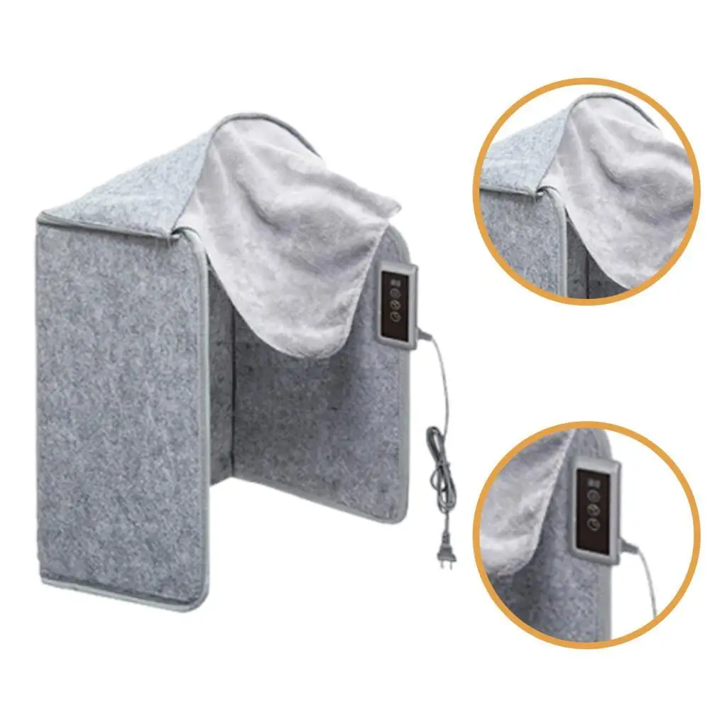Portable Heated Foot Warmer Electric Leg Warmer Pad for Home Office Desk Use Fast Heating 5 Level Timer Auto Shutoff