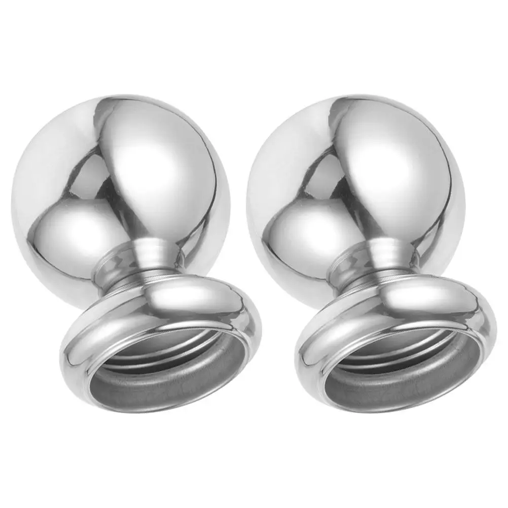 

2Pcs 60Mm Unique Stylish Handrail Ball Finial Stainless Steel Easy Install Stair Railing Safety Decoration Banister Ball