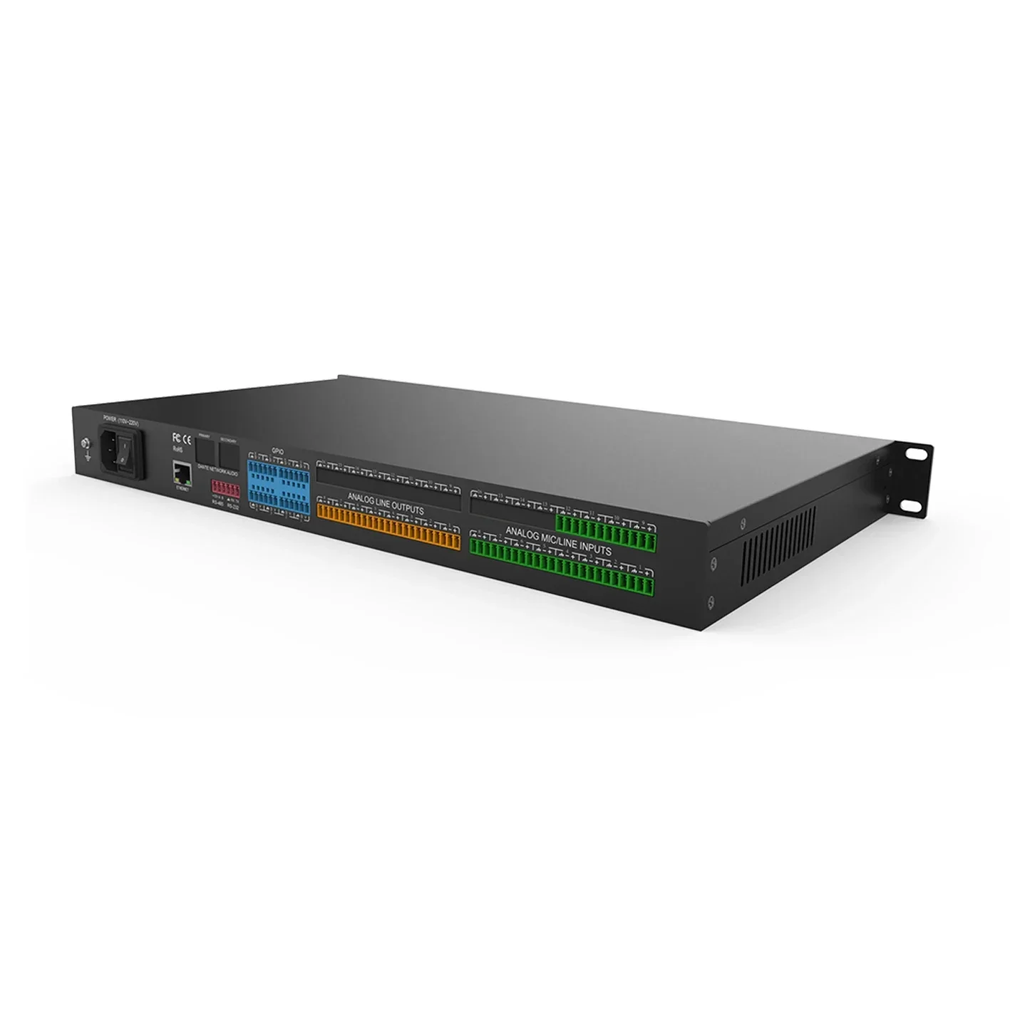 2026 New Technique AI 12 In 8 Out DSP Audio Processor With Built-in One-in-one-out USB Sound Card For RS232/RS485 And UDP Contro