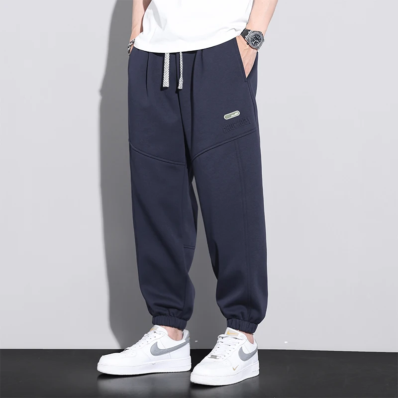 Autumn cotton fashionable retro workwear casual men's trousers loose straight leg American-style trendy long trousers teenagers