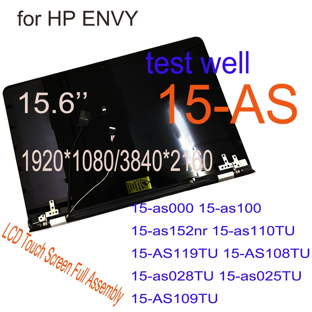 

Original 15.6 inch for HP ENVY 15-AS Series LCD Touch Screen Digitizer Full Assembly Panel FHD or UHD 15-as000 15-as100 15-as LC