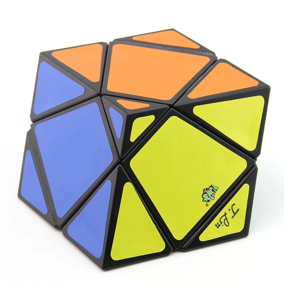 LanLan Big Skewb Squished Cube LL J Lin Magic Puzzles Cubes Stickers Professional Educational Twist Wisdom Toys Game