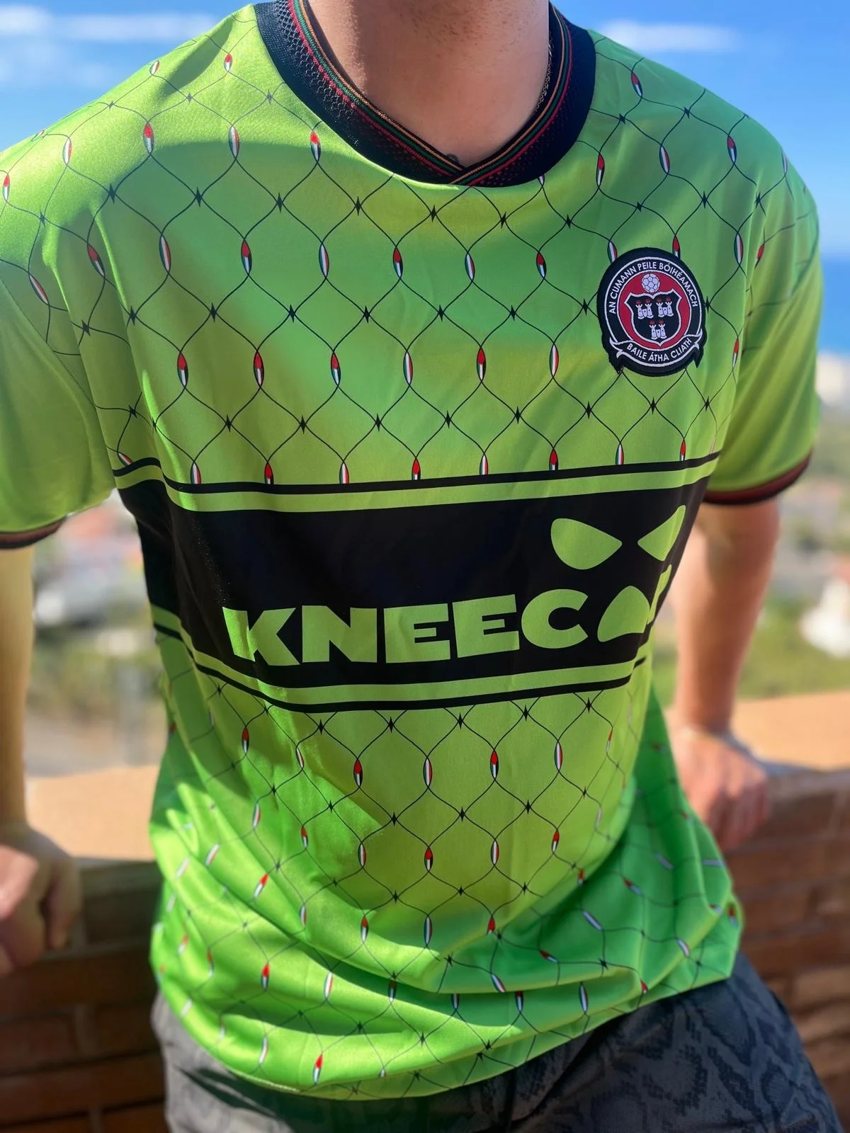 2026 Böhmisches 3D-gedrucktes Fußballtrikot für Herren, atmungsaktives, schnelltrocknendes Kurzarm-T-Shirt für den Sommer, Familien-Partnerlook – Detail 5