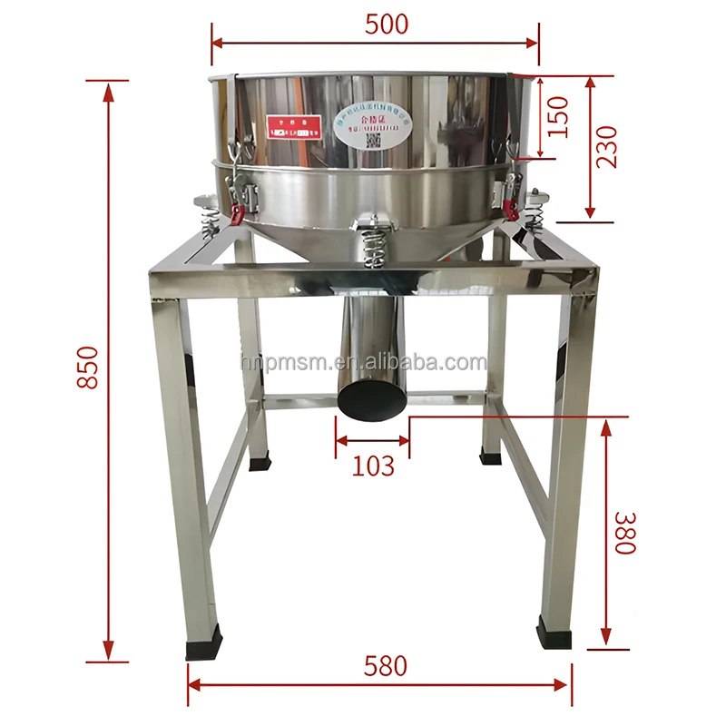 Small Circular Vibrating Screen for Sale Flour Sieve Shaker Wet Process Stainless Steel Filter Laboratories Vibrating Screen
