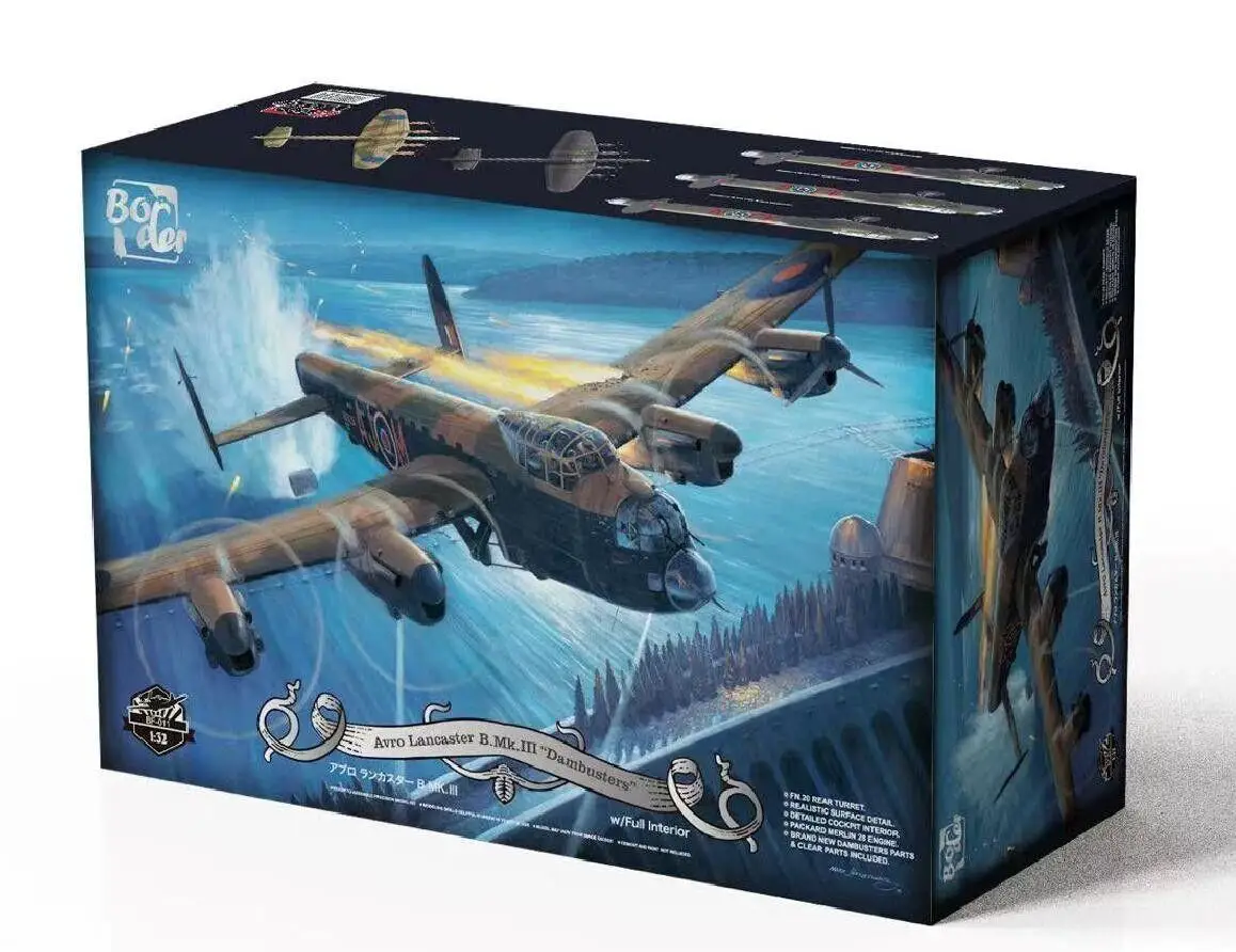 

Border 1/32 Scale BF-011 Avro Lancaster B.Mk.III "Dambusters" w/full Interior Model Kit