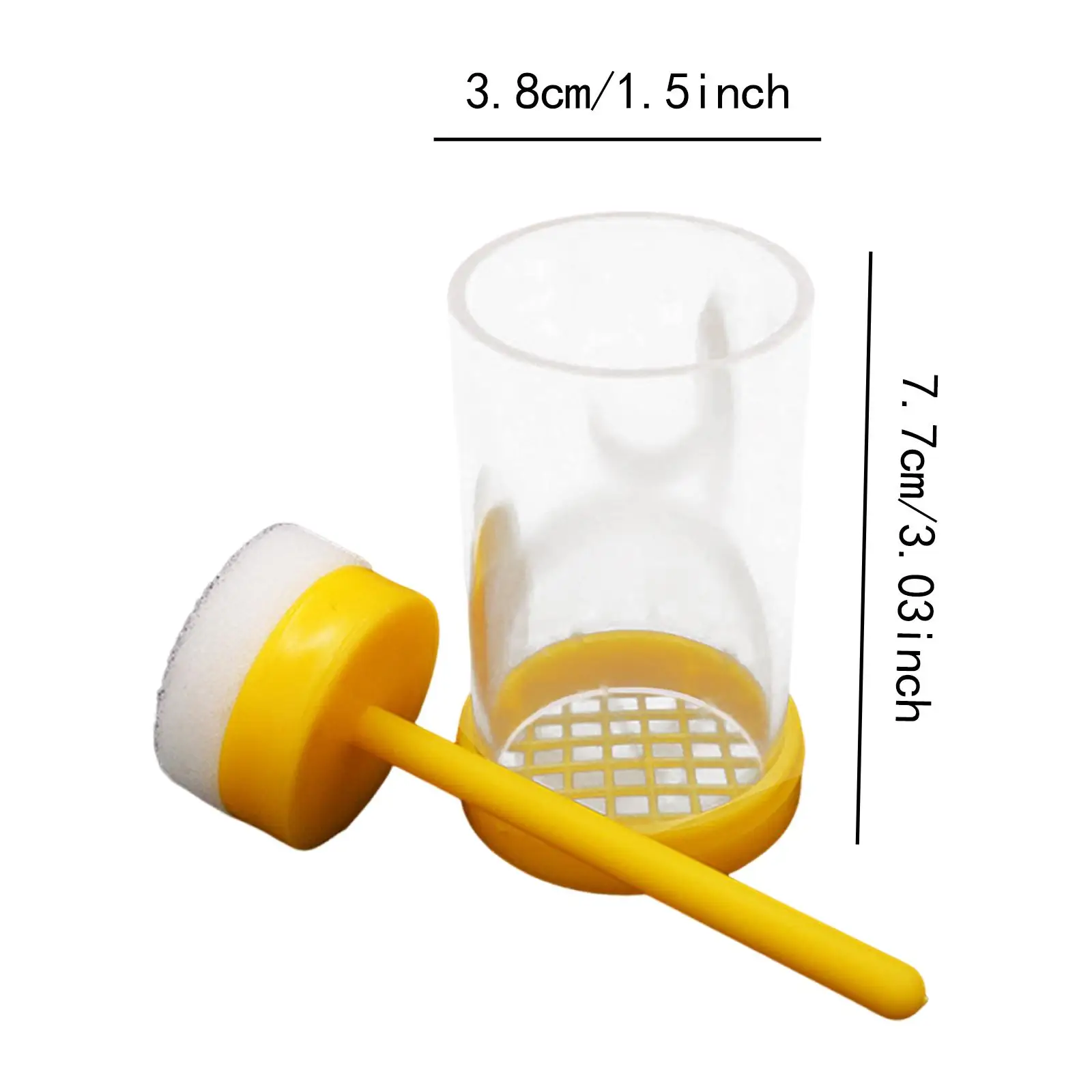 قفص علامة Queen Bee، زجاجة علامات شفافة، أداة تربية النحل خفيفة الوزن لإدارة المستعمرة الفعالة