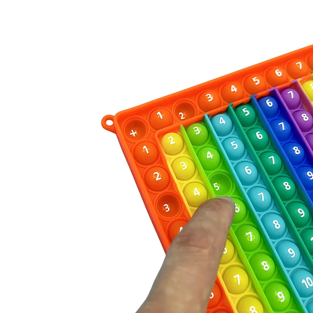 Gráfico de ajedrez de juegos de multiplicación, juguetes Pop Fidget, 12x12 y 12 + 12 veces, actividad de práctica de matemáticas de mesa, juguetes educativos Montessori