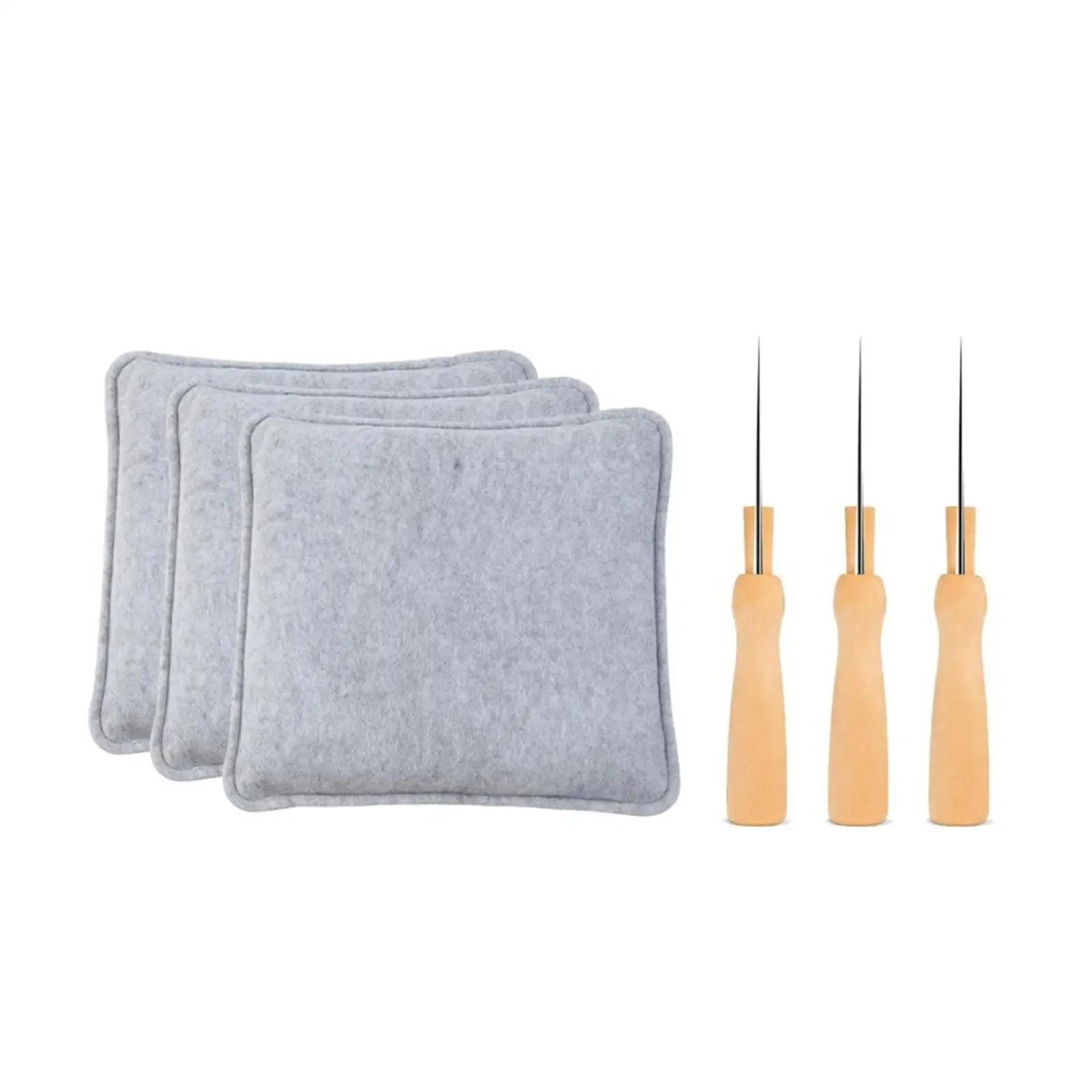 

Набор инструментов для валяния иглой с фетровой подушечкой и иглой для шерстяных поделок, практичный подарочный набор ручных инструментов для начинающих, товары для рукоделия