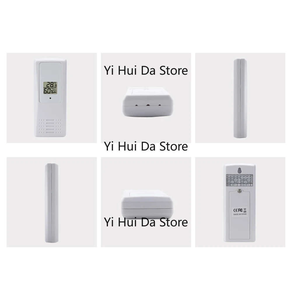 

Беспроводной монитор температуры и влажности, термометр-гигрометр для помещений и улицы, метеостанция для дома, теплиц и офиса