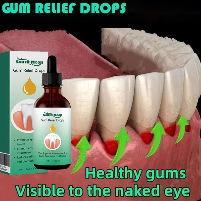 Quickly Gum Repair Serum Drops Relieve Receding Gum Periodontal Blistering Care Teeth Whiten Remove Yellow Toothache Toothpaste