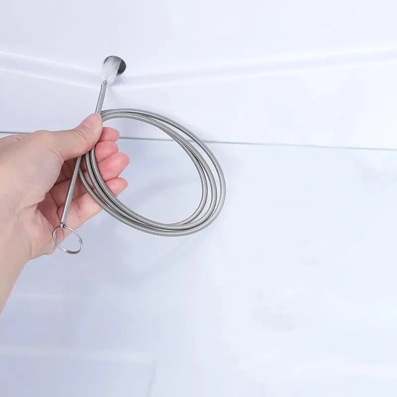 Refrigerator Drain Dredge Cleaning Set Long Flexible Refrigerator Scrub Brush Water Dredging Water Tube Cleaning Tool Coil Brush
